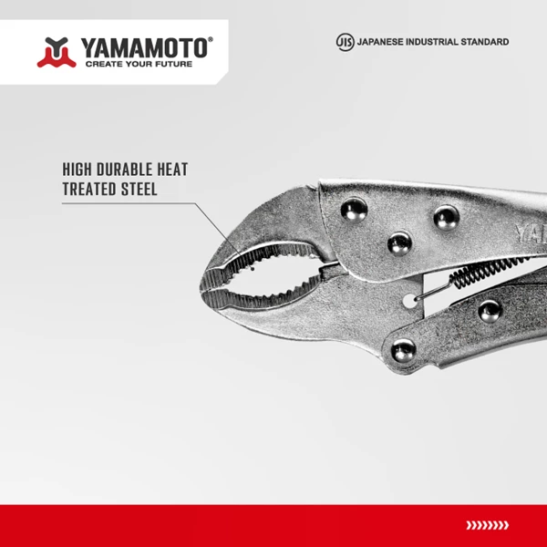 YAMAMOTO Locking Pliers Curved size 10inch