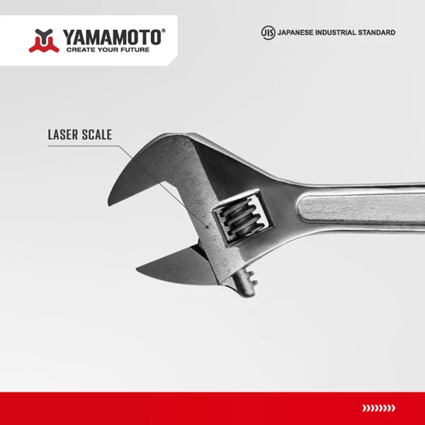 YAMAMOTO Adjustable Wrench size 8inch