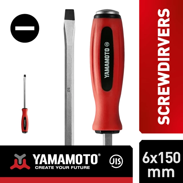 YAMAMOTO GO-THRU Screwdrivers size 6x150mm (-)