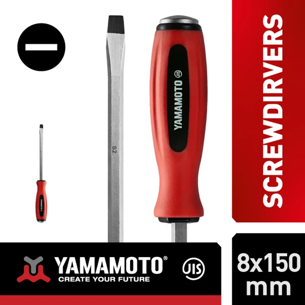 YAMAMOTO GO-THRU Screwdrivers size 8x150mm (-)