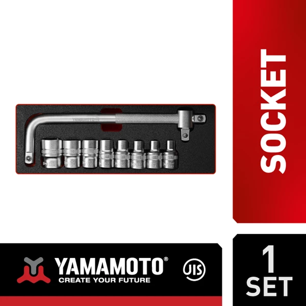 YAMAMOTO 1/2" Socket Set 10 pcs