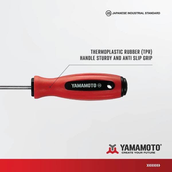 YAMAMOTO TPR Screwdrivers size PH2x200mm (Ø6mm)