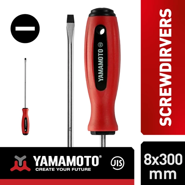 YAMAMOTO TPR Screwdrivers size 8x300mm (-)