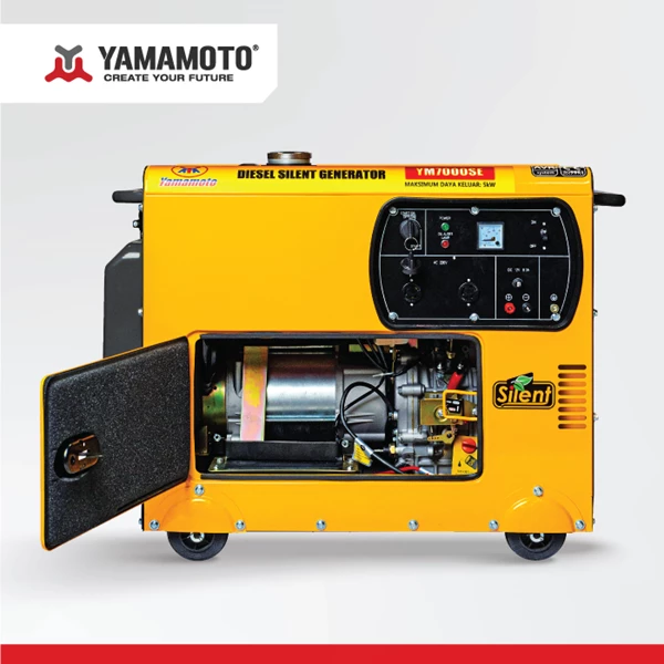 YAMAMOTO Silent Diesel Generator Set YM 7000 SE